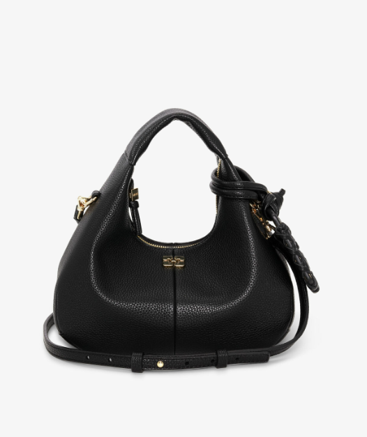 Bolso Hobo mini negro Ganni Bolso Hobo mini negro Ganni